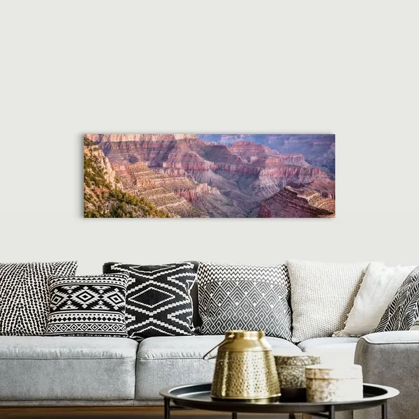Panoramic View of Canyon from Grandview Point, Grand Canyon National Park, Arizona, Canvas Wall Art, 60x20, Great Big Canvas