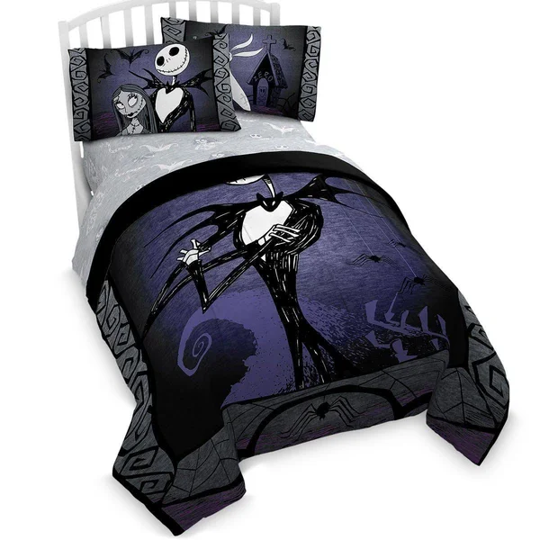 Disney Nightmare Before Christmas Meant to Be Reversible Comforter (Full - Queen), 81 x 86