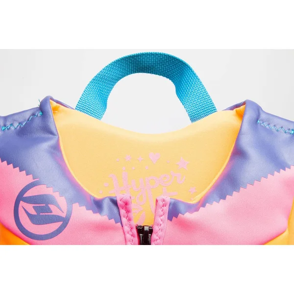 Hyperlite Colorful Girl's Child Indy Watersport Life Jacket Vest - Uscg Approved, One size, Pink/Teal