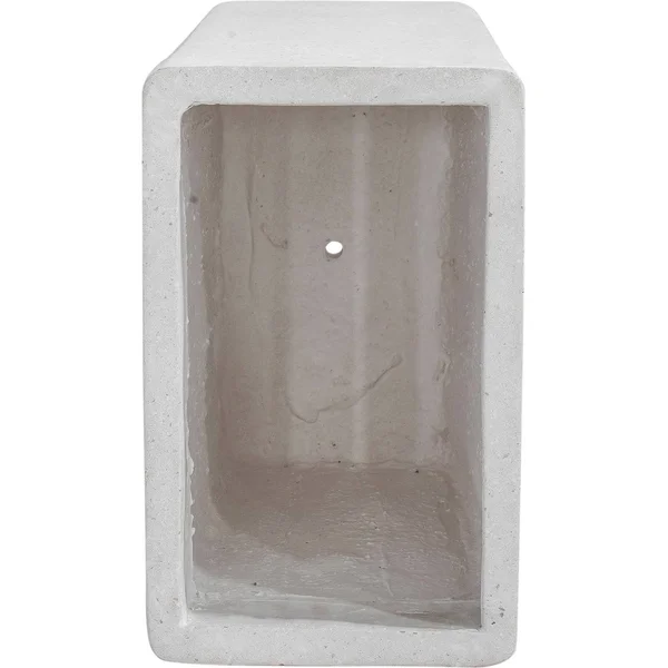 Aurelle Home Modern Ivory Mineral-effect Terrazzo Planter