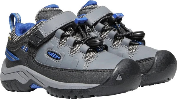 Keen Kids Targhee Low WP Shoe Steel Grey/Baleine Blue