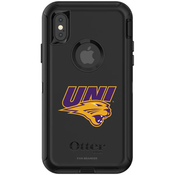 Northern Iowa Panthers OtterBox iPhone X/XS Defender Black Case