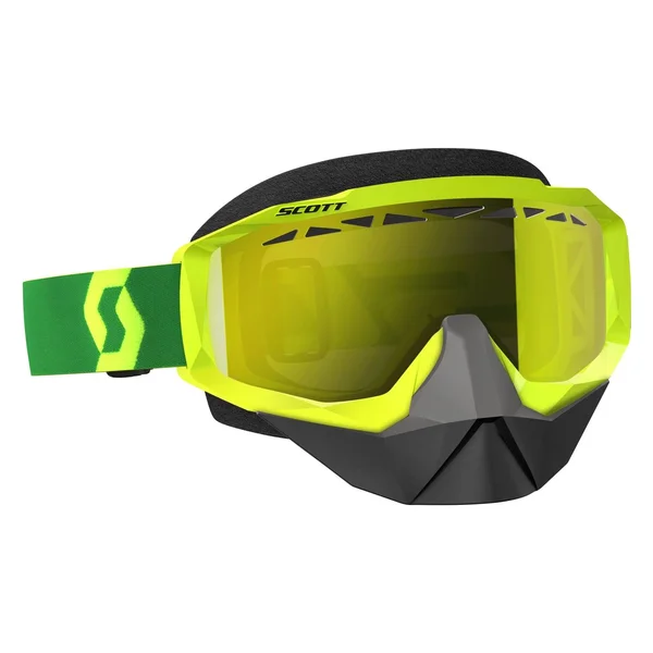 Scott Goggle Hustle Snow Ylw/ Grn Amp Yel Chrome Le 262582-2489325