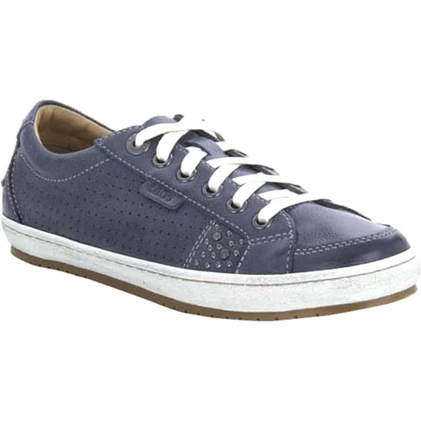 Women's Taos Freedom Leather Sneaker - Navy 6.5