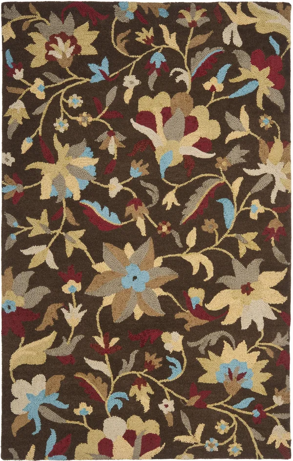 Safavieh Jardin JAR457B Brown - Multi Rug 4'X 6' Rectangle