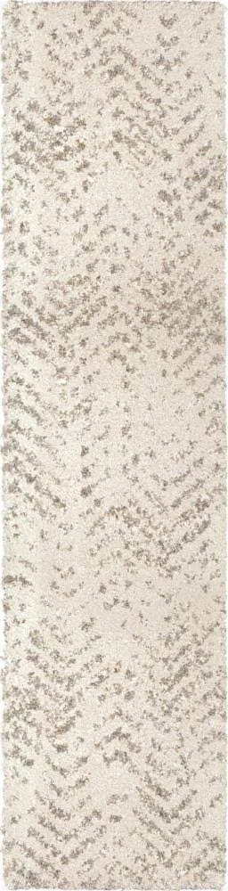 Allen + Roth Alvida 2 x 8 Natural Indoor Chevron Runner in Off-White, 397543