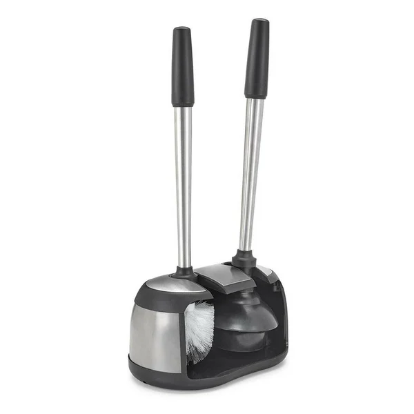 Polder Toilet Brush and Plunger Bath Caddy