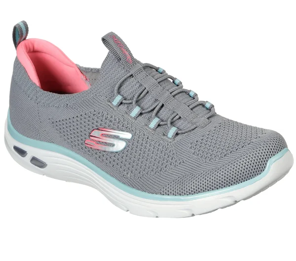 Skechers Women's Empire D&Lux Paradise Sky Sneaker, Gray