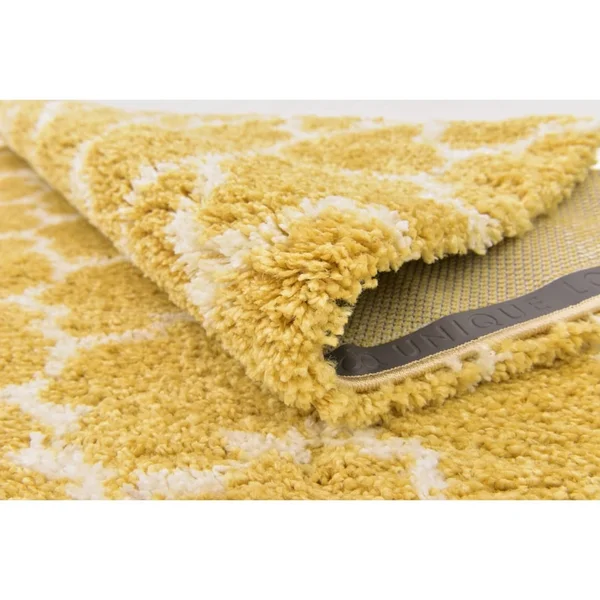 Unique Loom Marble Rabat Shag Area Rug (5& x 8& - Gray)