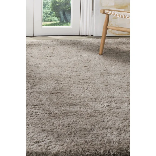 Safavieh Sheep Shag SSG120C Charcoal Rug 6& x 6& Round