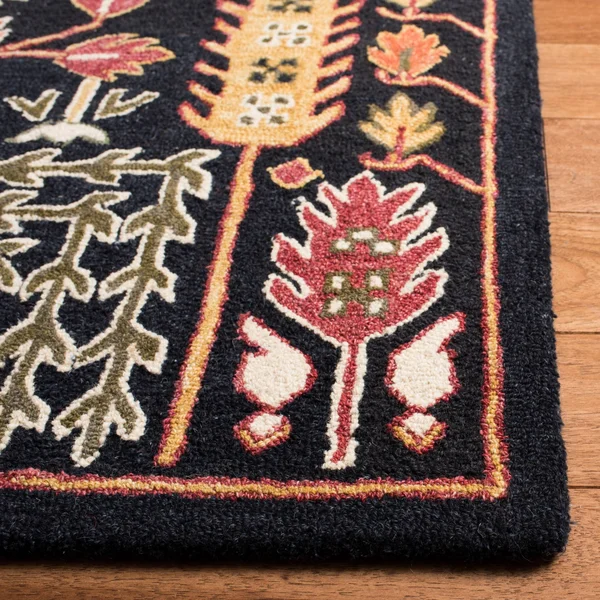 Safavieh Aspen Rug Collection APN522Z - Black - Red - 5& x 8&
