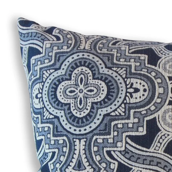 The Pillow Collection Jacory Geometric Decorative Throw Pillow Blue 12 x 18