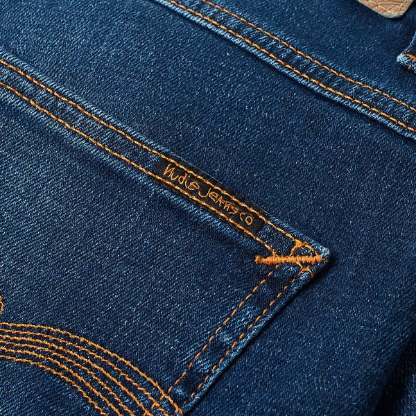 Nudie Grim Tim Jean Indigo Myth - Indigo Myth - 32x22 x 32x22 - 100% Denim - Men's