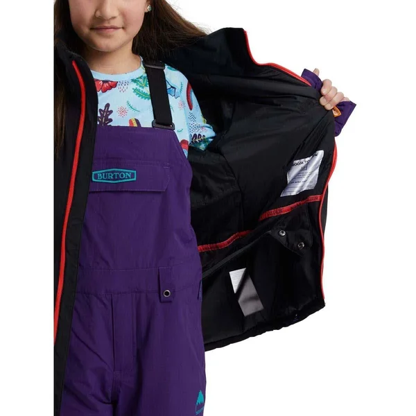 Burton Girls& Hart Jacket - Xs - True Black, Rainbow
