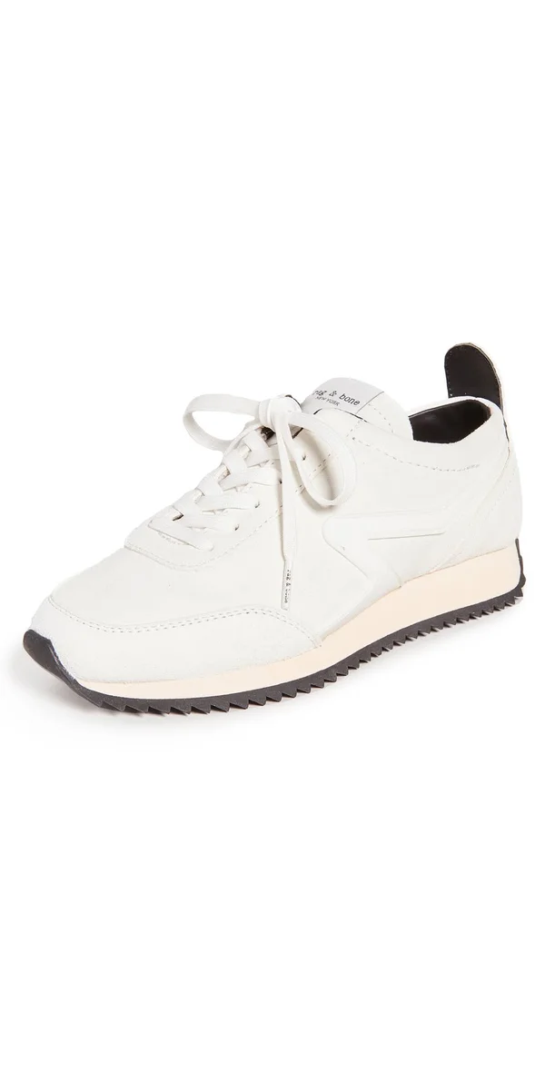 Rag & Bone Women's Retro Runner Sneakers - Antique White