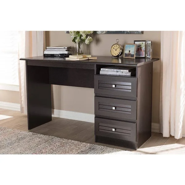 Baxton Studio Carine Modern & Contemporary Wenge Brown Finished Desk