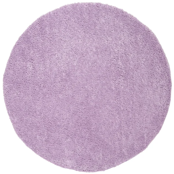 Safavieh August Shag Grey 5 ft. x 5 ft. Round Solid Area Rug