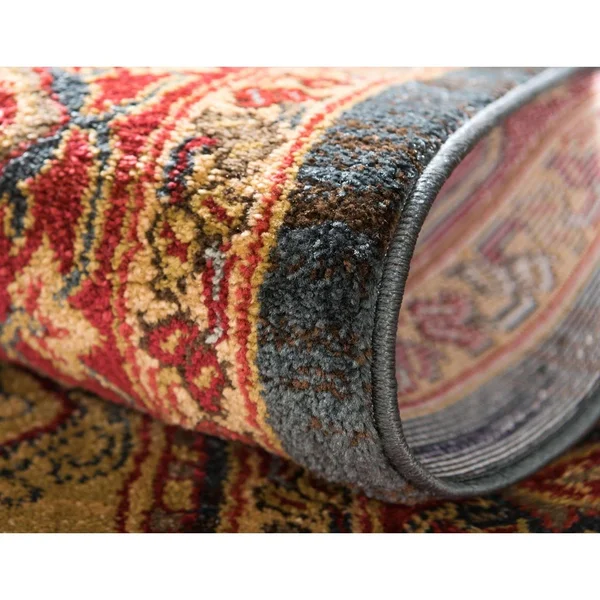 Unique Loom Arsaces Sahand Area Rug - 9& x 12& Red