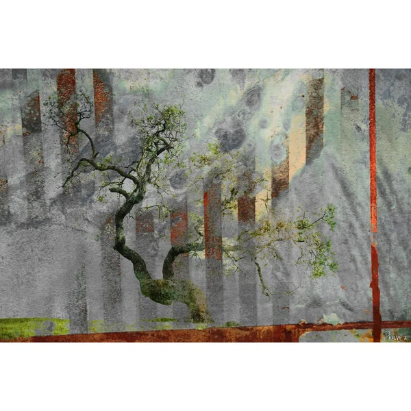 Handmade Parvez Taj - Tranquility Canvas Art - 32 x 24