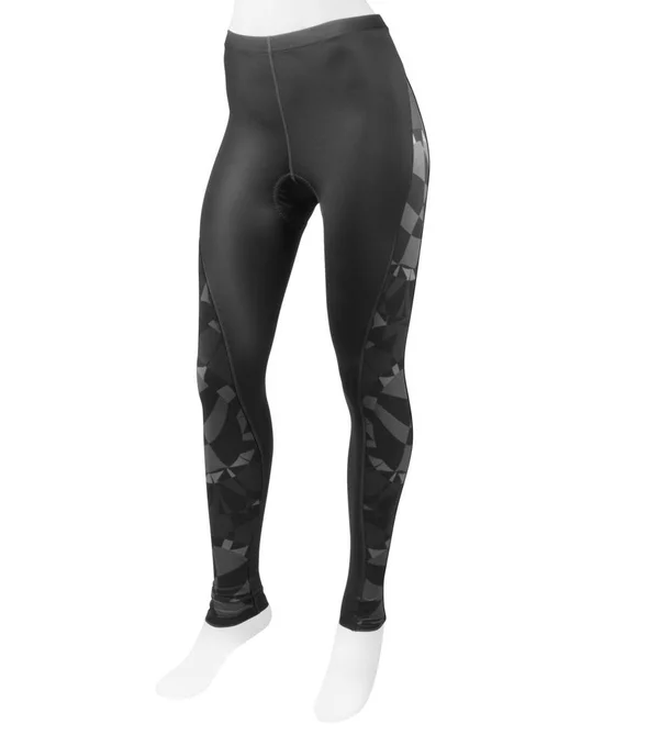 Aero Tech Women's Cycling Tights - Mosaic - Medium Charcoa