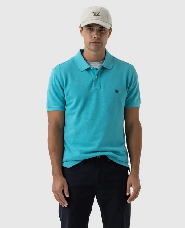 Rodd & Gunn The Gunn Polo/Aqua XXXL