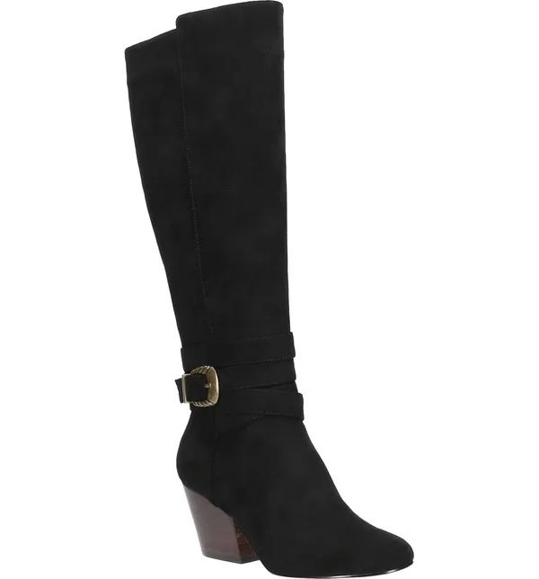 Bella Vita Cicely Tall Boots - Black Suede