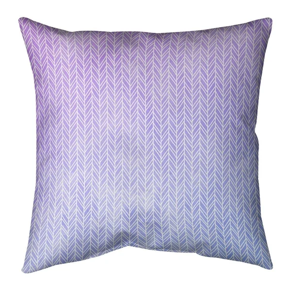 Porch & den Agaard Herringbone Pattern Throw Pillow - 18 x 18 - Blue & Purple - Faux Suede