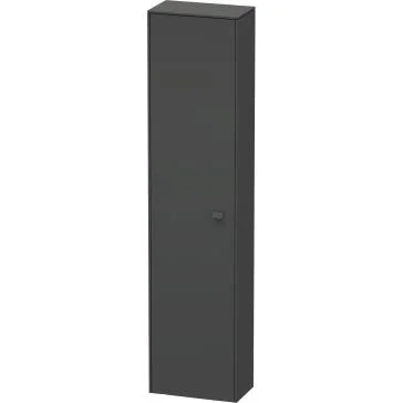 Duravit Brioso BR1320L4949 Tall Cabinet - Graphite Matt - 420 x 1770 x 240mm