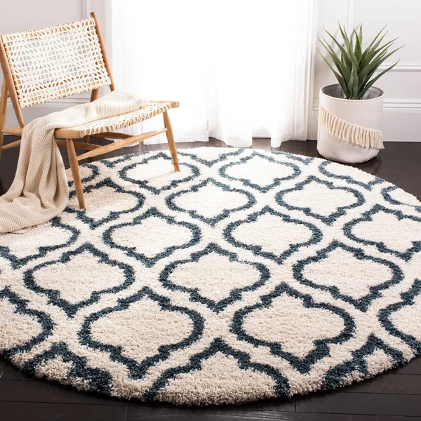 Safavieh Hudson Shag Pala Moroccan 2-Inch Thick Rug - 2&3x22 x 6& Runner - Ivory/Beige
