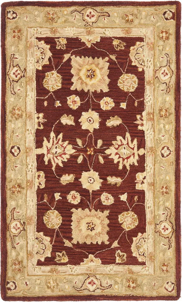 Safavieh 3& x 5& Anatolia AN556F Red, Sage Rug