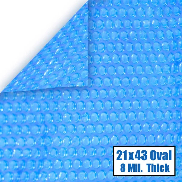 Blue Wave 21-Feet x 43-feet Oval 8-mil Solar Blanket for Above Ground Pools