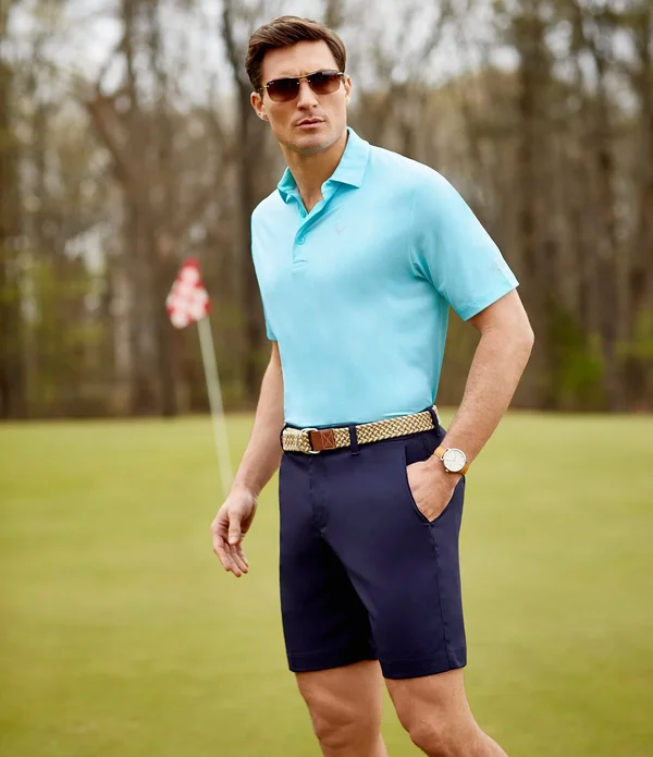 Callaway Classic Flat-Front 10 Inseam Golf Shorts - Mens, 30, Night Sky