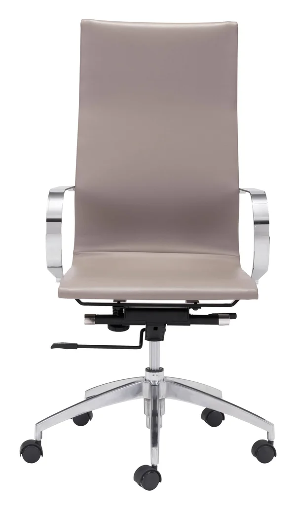 Zuo Glider High Back Office Chair (White)