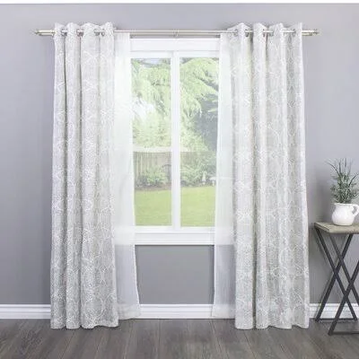 Greyleigh Bloxom Double Curtain Rod and Hardware Set