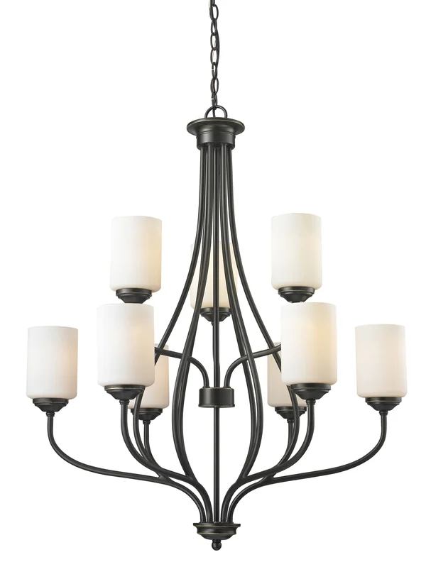 Z-Lite 414-9 Cardinal 9-Light Chandelier, Olde Bronze