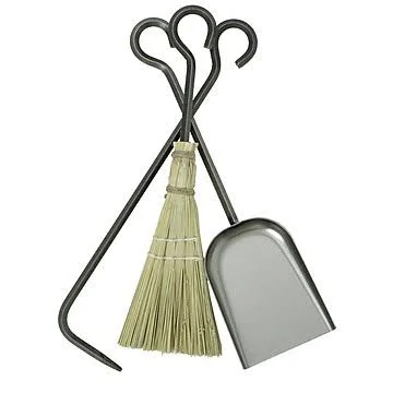 Enclume Country Home 3 Piece Steel Fireplace Tool Set