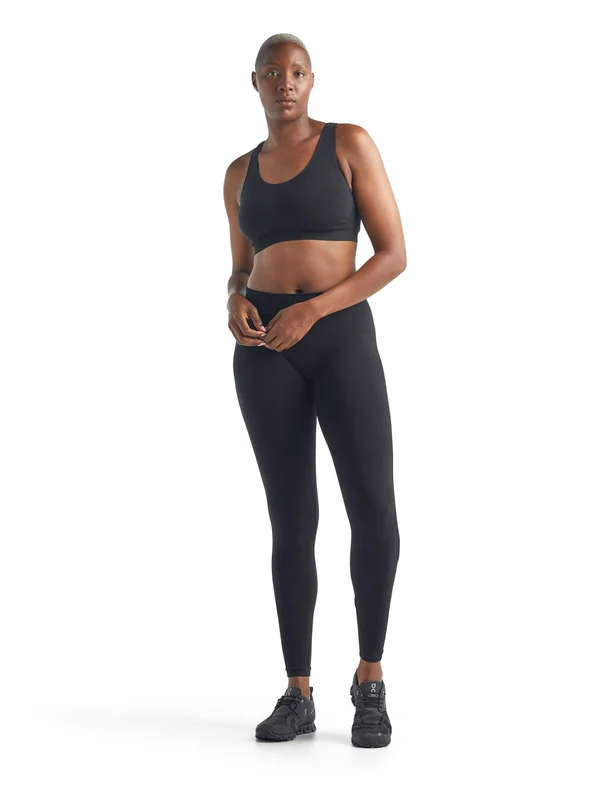 Icebreaker Anatomica Seamless Sport Bra Black Women S