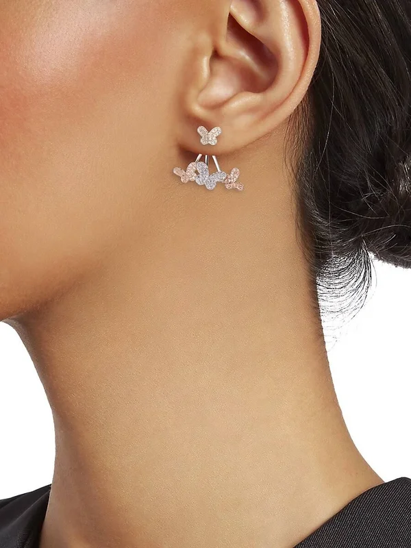 Gold Butterfly Earrings - Ariana - Eye Candy La