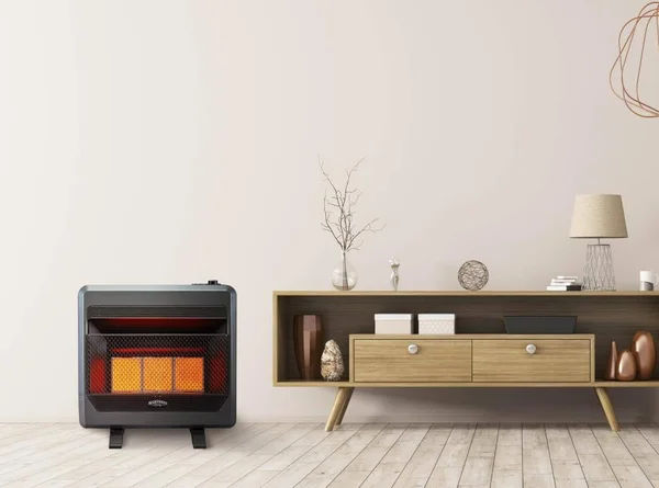 Bluegrass Living Propane GAS Vent Free Infrared GAS Space Heater with Blower and Base Feet - 28 - 000 BTU