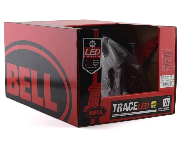 Bell Trace LED MIPS Helmet Matte White, Silver UW