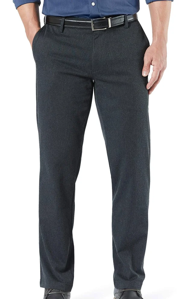 Dockers Men's Straight Fit Signature Lux Cotton Stretch Khaki Pant