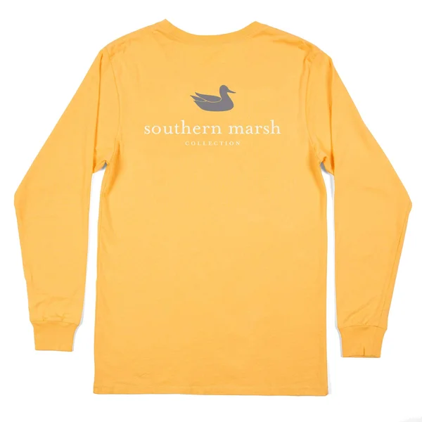 Authentic Vibrant Tee, Long Sleeve Small, Squash