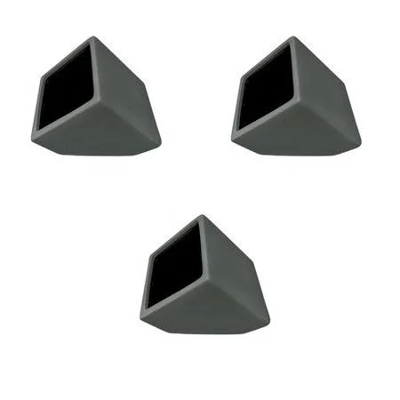 Wrought Studio Ealy Cube Ceramic Wall Planter Set - Gray