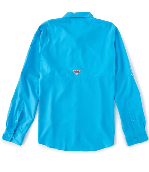 Columbia Men's Tamiami II Long Sleeve Shirt - Large, Aegean Blue
