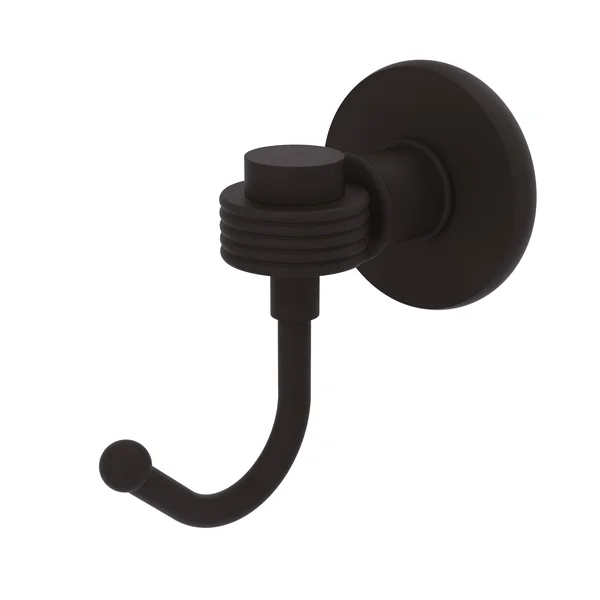 Allied Brass Continental Collection Robe Hook with Groovy Accents - Oil Rubbed Bronze 2020G