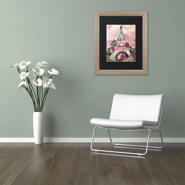 Trademark Fine Art ALI5486-T1620BMF Lumiere De La Ville by Natasha Wescoat - Black Matte, Birch Frame 16x20-Inch