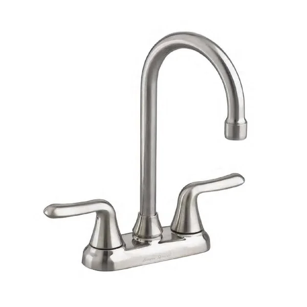 American Standard 2475500F15.075 Colony Soft 2-Handle Bar Faucet, Stainless Steel