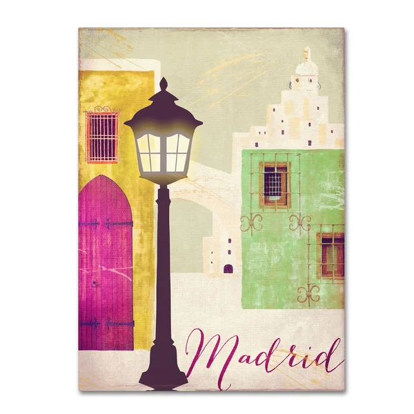 Trademark Fine Art Retro Cities IV Canvas Art by Color Bakery - Size: 18 x 24