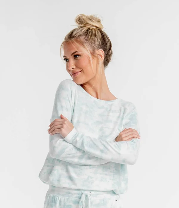 Southern Shirt Company Wildest Dreams Raglan Top for Women - Stillwater, Small