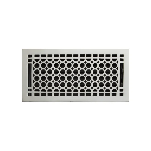 Honeycomb Brass Wall Register - Chrome 6x22 x 14x22 (6-5/8x22 x 15-1/8x22 Overall) - Signature Hardware 314536